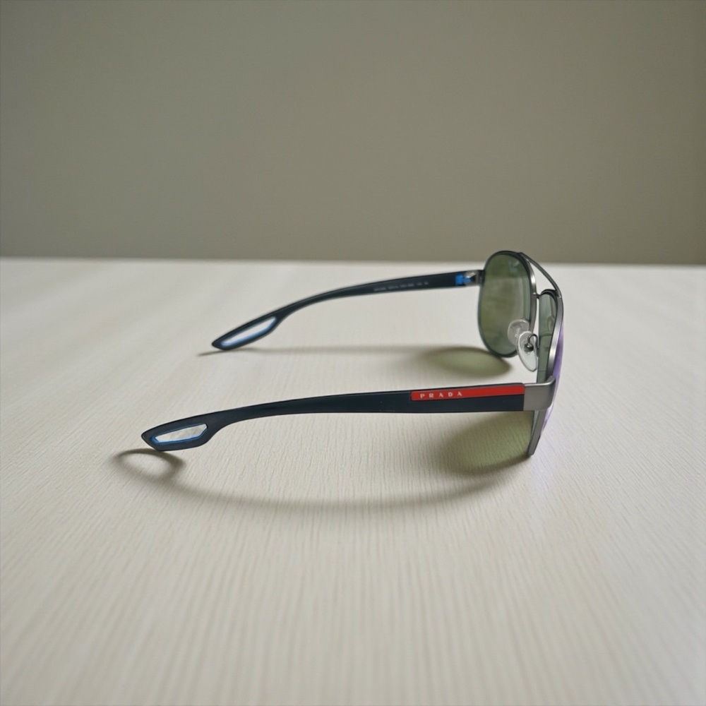 Authentic Prada Sunglasses with Blue Lenses - Picture 2 of 5